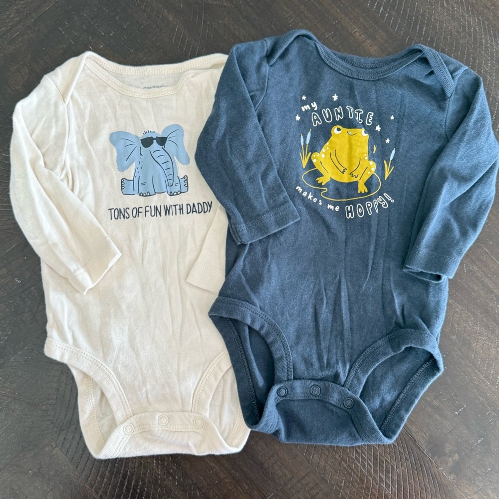 Carters Long Sleeve Onesies